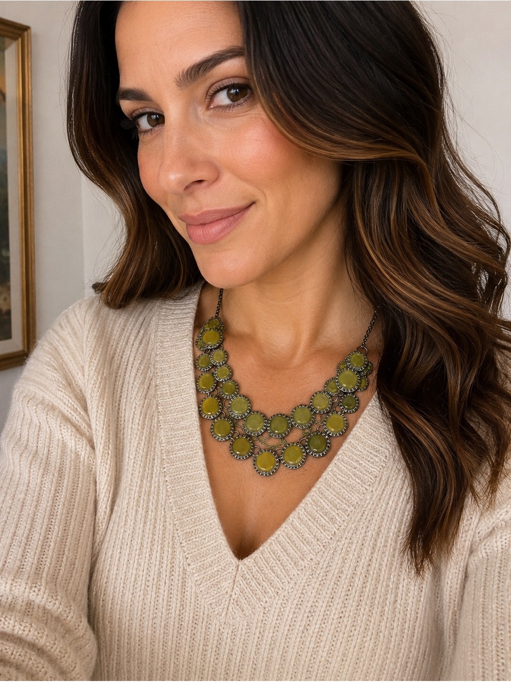 ✨ Vintage statement bib necklace purchased from The Bay approximately 15–20 year